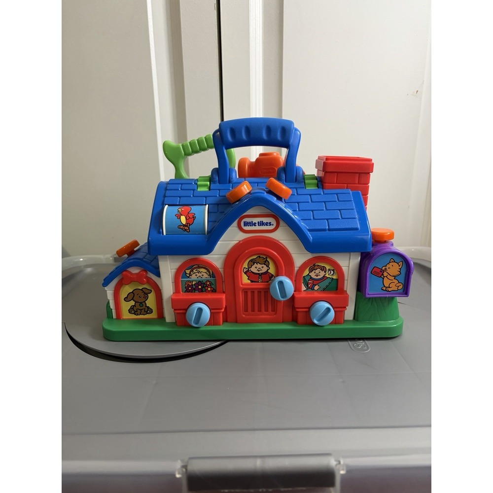 Vintage Little Tikes Activity Tool House Fix It Playset Toy Saw Hammer Working